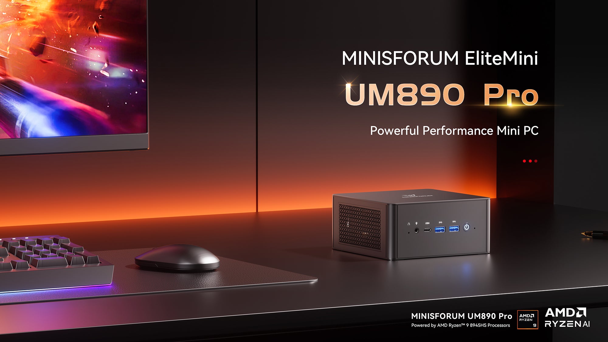 MINISFORUM Mini PC UM890 Pro AMD Ryzen 9 8945HS – Minisforum RU